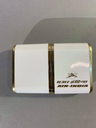 Vintage Deluxe Air India Quartz Collapsible Travel Alarm Clock