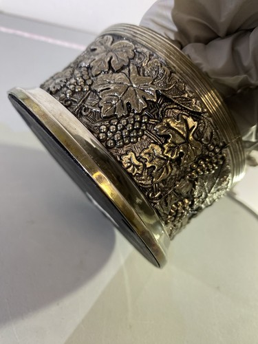 Bentley Owners Club Silver Plated Wine Bottle Coaster - photo 3