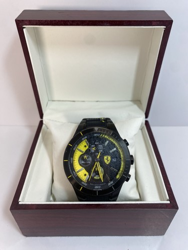Scuderia Ferrari Black Stainless Steel Watch