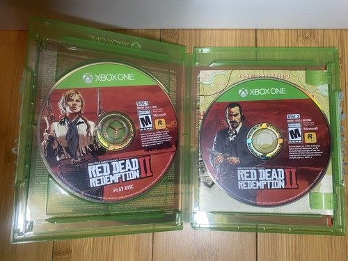 Red Dead Redemption 2 Microsoft Xbox One W/ Map and Both Discs - photo 5