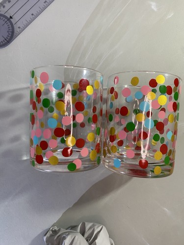 Kate Spade It's Raining Confetti Double Old Fashioned Glasses - photo 4