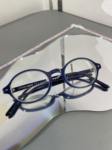 Giorgio Armani Blue 48-19-140 Frames Of Life Eyeglasses Round