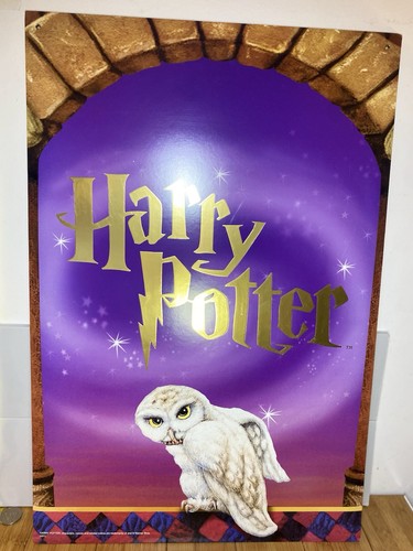 Harry Potter Hedwig Vintage 2-Sided Bookstore Display Sign