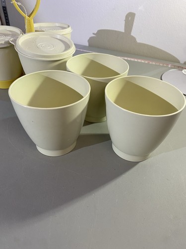 Vintage Tupperware Condiment Caddy Harvest Gold & Almond - photo 3