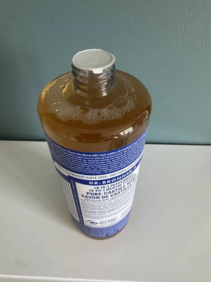 Dr. Bronner's Peppermint Castile Soap 946ml - Brand New - photo 2