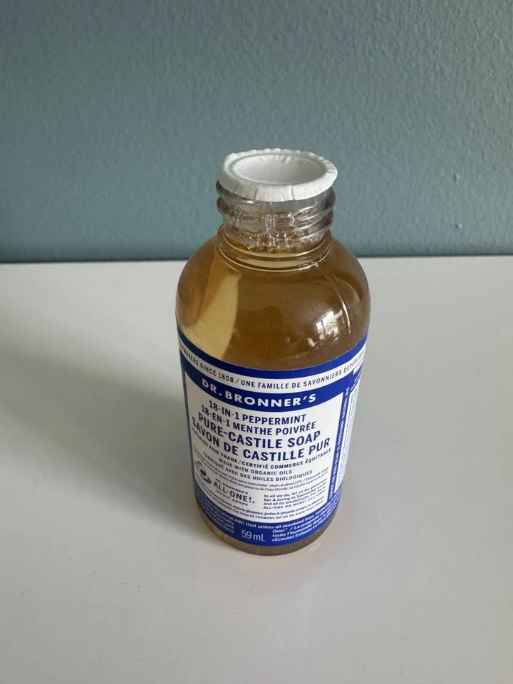 Dr. Bronner's Peppermint Castile Soap 59ml Travel Size - Brand N - photo 3