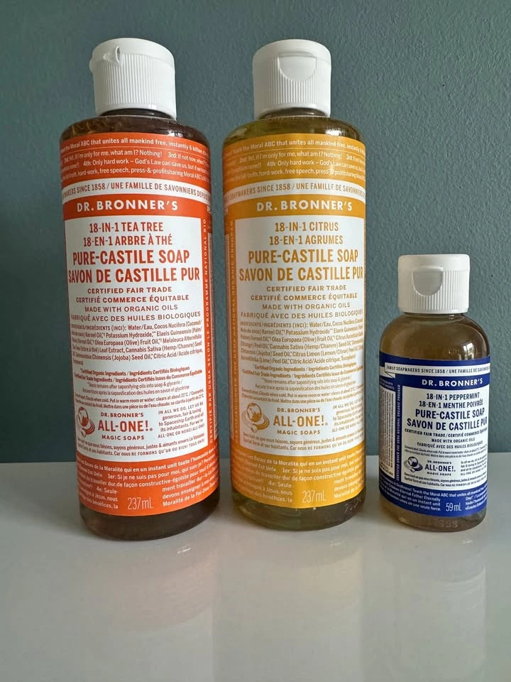 Bundle: Dr. Bronner's Pure-Castile Soap Trio