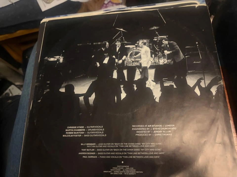 The Pretenders Learning to Crawl Vinyl Record - photo 2