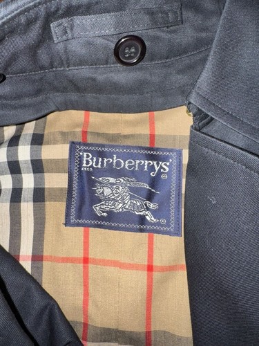 Vintage Burberrys Black Nova Check Trench Coat - photo 3