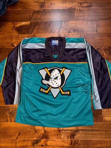 Vintage 1997-99 Anaheim Mighty Ducks Starter Hockey Jersey