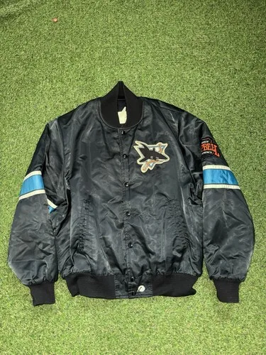 Vintage 80s San Jose Sharks Jacket Size L NHL
