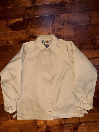 Vintage Burberrys Nova Check Lined Beige Jacket Made in England