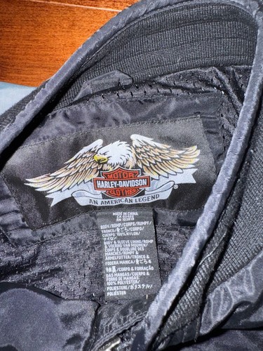 Harley-Davidson Black and Grey Nylon Bomber Jacket - photo 3