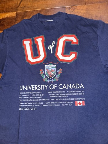 Vintage Hanes Beefy-T University of Canada Vancouver T-Shirt - photo 2