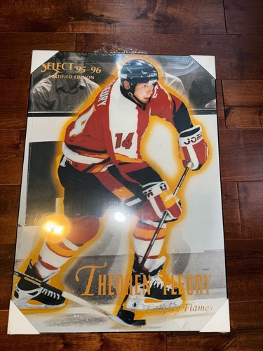 Select 1995-96 Theoren Fleury Calgary Flames Hockey Card Print P