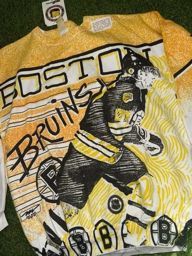Vintage Boston Bruins AOP 1991 Crewneck Size L NHL - photo 2
