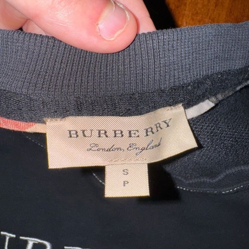 Burberry London England Contrast Stitch Logo Sweatshirt Black - photo 3