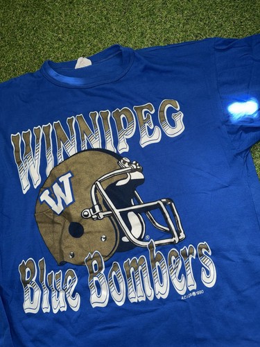 Vintage Winnipeg Blue Bombers T Shirt Size L CFL - photo 2