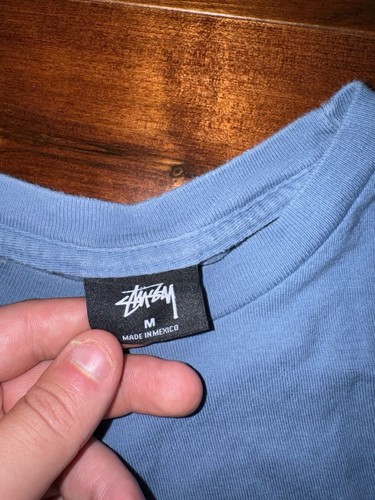 Stussy Basic Stussy Long Sleeve Tee Blue Medium - photo 3