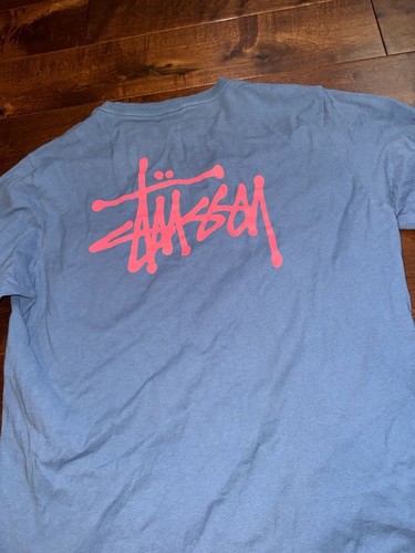 Stussy Basic Stussy Long Sleeve Tee Blue Medium - photo 4