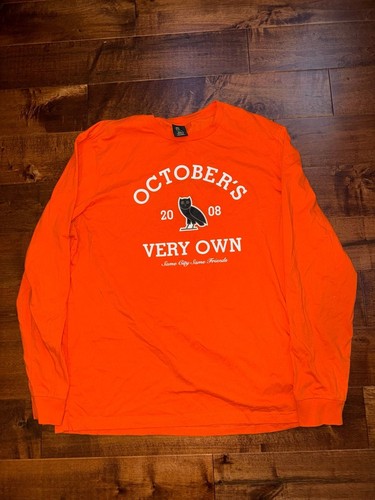 OVO October's Very Own Collegiate Long Sleeve T-Shirt Orange