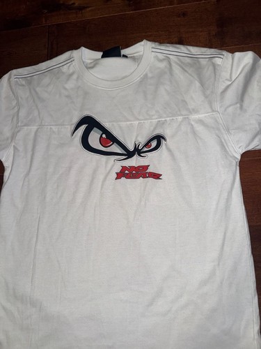 Vintage No Fear Big Eyes Embroidered Graphic T-Shirt White - photo 2