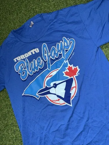 Vintage 1993 Toronto Blue Jays T Shirt Size L MLB - photo 2