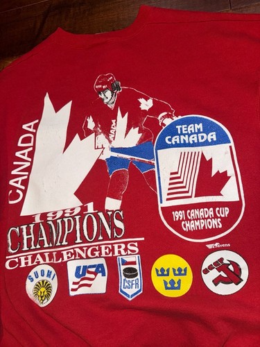 Vintage 1991 Fruit of the Loom Team Canada Cup Sweatshirt XL - photo 5