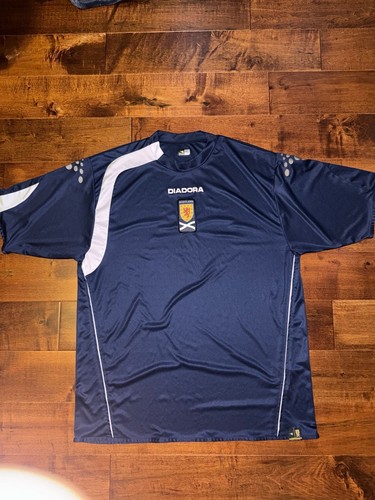 Diadora Scotland 2005/2006 Home Soccer Football Shirt Jersey XL