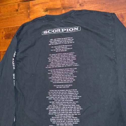 Drake Scorpion Tour Nonstop Lyrics Long Sleeve T-Shirt - photo 4