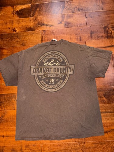 Vintage Orange County Choppers 2XL Brown Graphic T-Shirt - photo 4