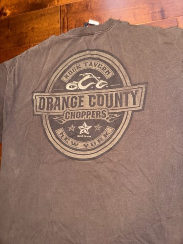 Vintage Orange County Choppers 2XL Brown Graphic T-Shirt - photo 5