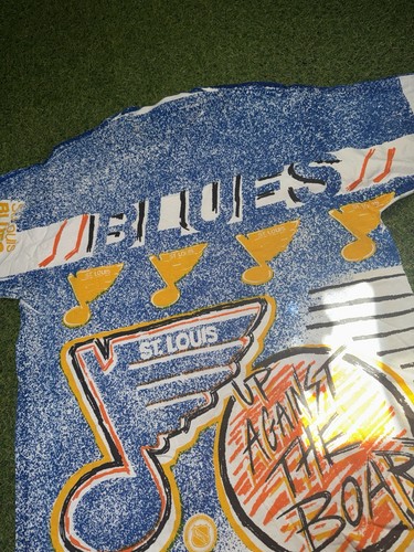 Vintage St Louis Blues 1991 AOP T Shirt Size XL NHL - photo 4