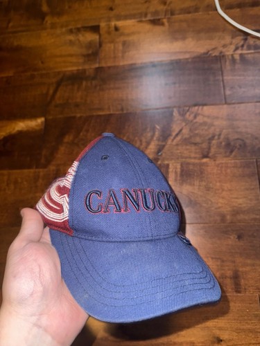 NHL Vancouver Canucks Youth Adjustable Strapback Hat Cap Blue Re