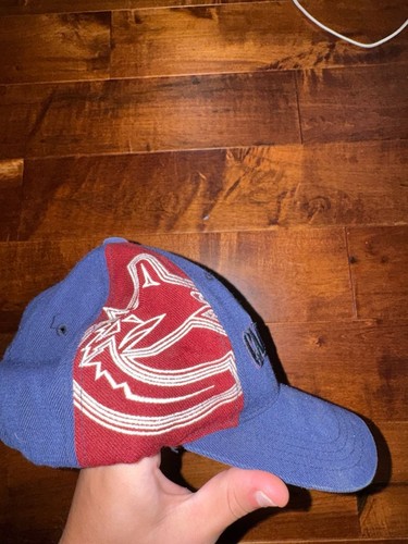 NHL Vancouver Canucks Youth Adjustable Strapback Hat Cap Blue Re - photo 2