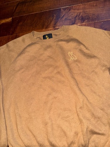 OVO October's Very Own Owl Embroidered Knit Crewneck Sweater Bro - photo 2