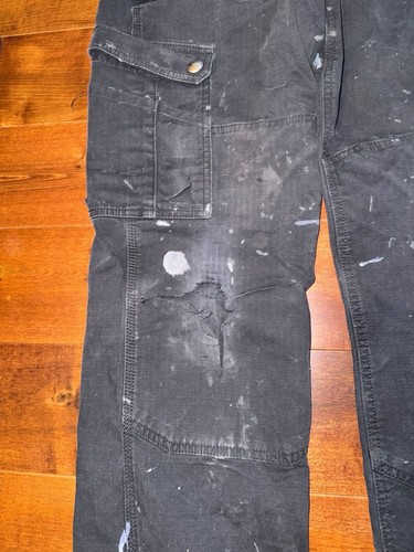 Carhartt Relaxed Fit Black Cargo Pants Size 32x30 - photo 2