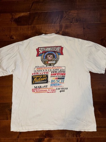 Vintage 1998 Inaugural NASCAR T-Shirt XL Brooks Heavyweight - photo 4