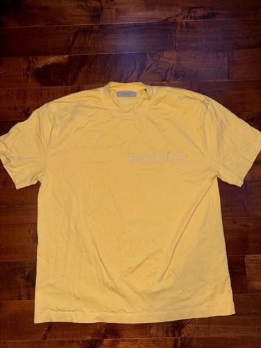 Fear of God Essentials Short-Sleeve Tee Light Tuscan Yellow XXL