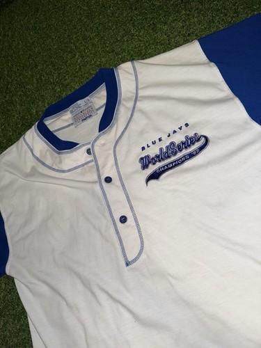 Vintage Toronto Blue Jays 1992 Champions Starter Jersey Size L M - photo 2