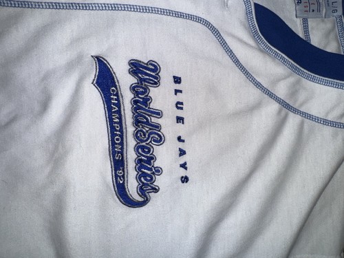 Vintage Toronto Blue Jays 1992 Champions Starter Jersey Size L M - photo 5