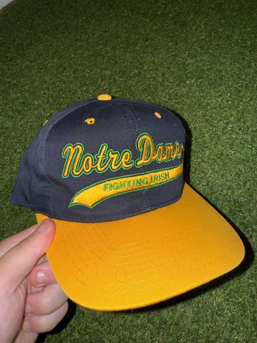 Vintage Notre Dame starter script snapback hat NCAA