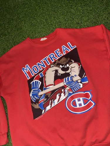 Vintage Montreal Canadiens Taz Crewneck Size L 1989 NHL - photo 2