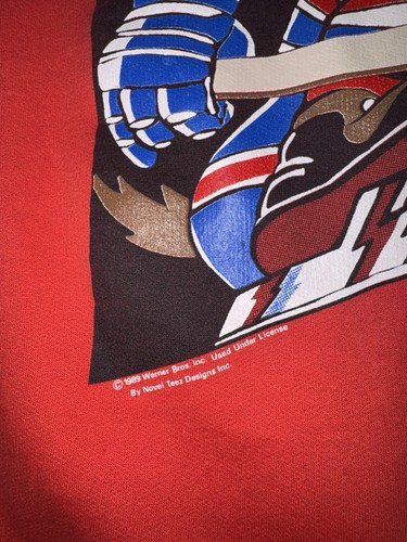 Vintage Montreal Canadiens Taz Crewneck Size L 1989 NHL - photo 3