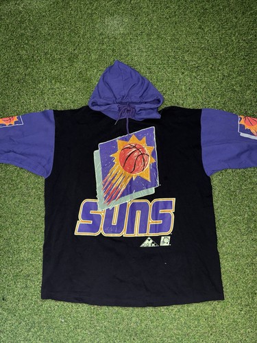 Vintage Pheonix Suns Apex One Short Sleeve Hoodie Size M NBA