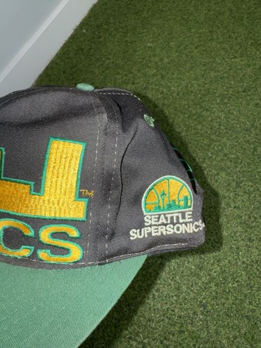 Vintage Seattle Super Sonics SnapBack Logo Athletic NBA - photo 2