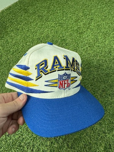 Vintage 90s LA Rams logo athletic diamond cut hat NFL