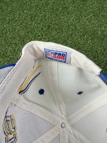 Vintage 90s LA Rams logo athletic diamond cut hat NFL - photo 3