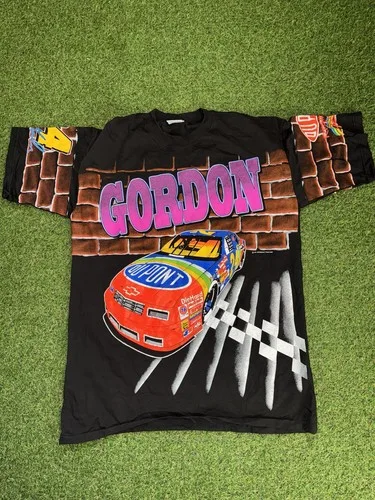 Vintage NASCAR AOP T shirt Size XL
