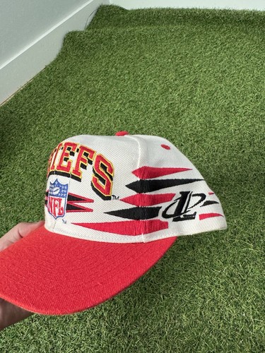 Vintage 90s logo athletic Kansas City Chiefs diamond cut hat NFL - photo 2